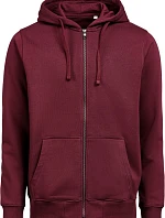 Untagged Movement OCS RCS Full Zip Hoodie Unisex mikina s kapucí z těžké bavlny 66.5010 prune