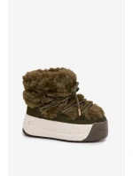 Dámské sněhule na masivní platformě s a kožešinou model 21711522 - Boto Dámské sněhule na masivní platformě s a kožešinou model 21711522 - Boto