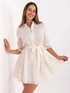 Šaty LK SK 510085.06 světle béžové