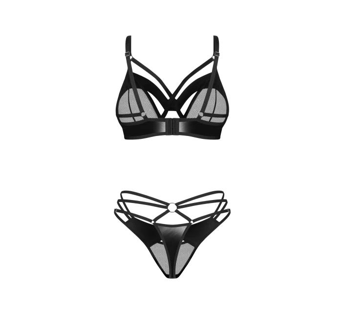 Dámský sexy set Dominna černý - Obsessive