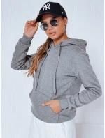 Dámská mikina BASIC s kapucí antracitová BY0172