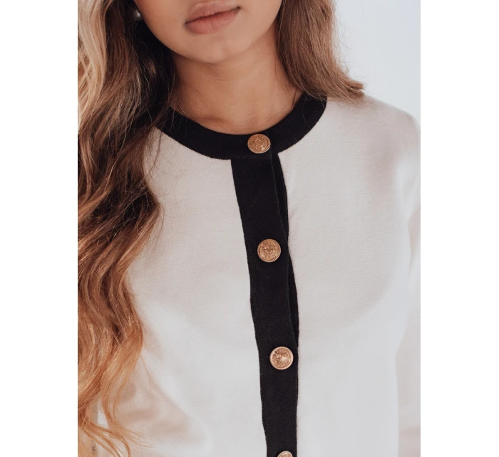 Dámský svetr CHICLINE ecru FashionStreet MY2557