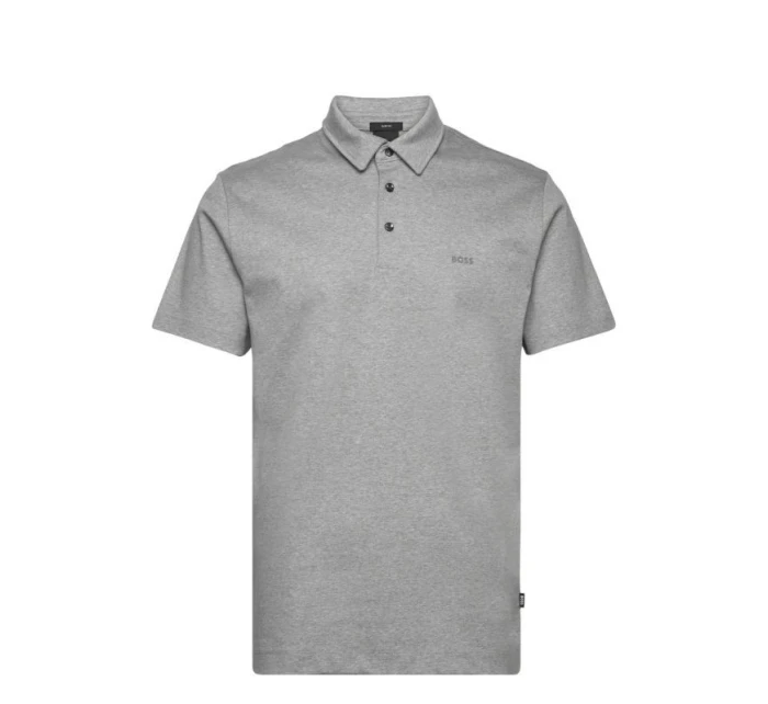 Pánská polokošile  30 silver slim fit šedá model 21767875 - Boss