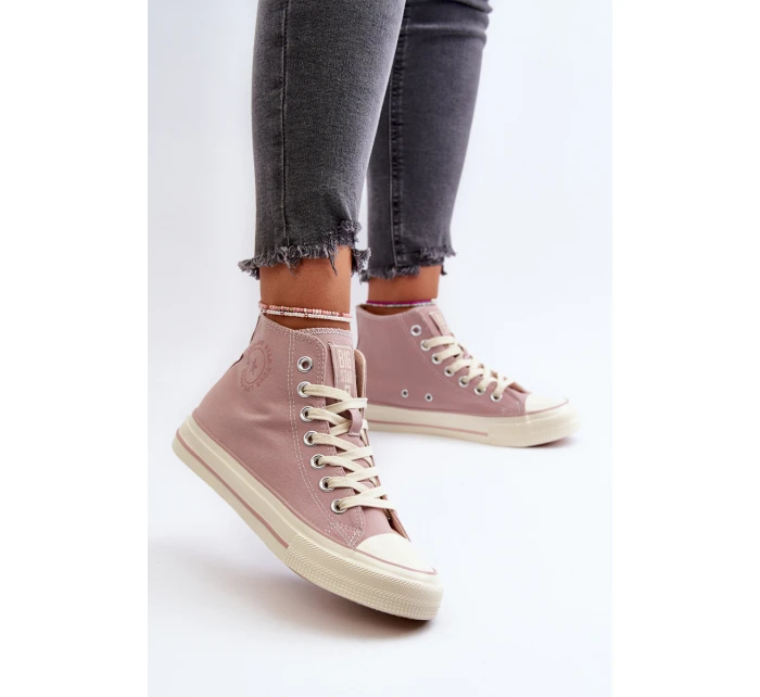 Dámské vysoké tenisky Big Star NN274277 růžové Dámské vysoké tenisky Big Star NN274277 růžové