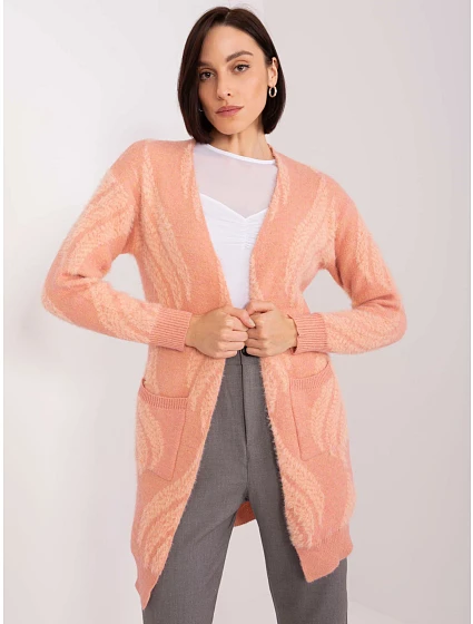 Sweter AT SW model 19040950 ciemny różowy - FPrice Sweter AT SW model 19040950 ciemny różowy - FPrice