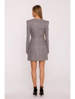 šaty s výstřihem do V grafitové model 21295852 - Moe šaty s výstřihem do V grafitové model 21295852 - Moe