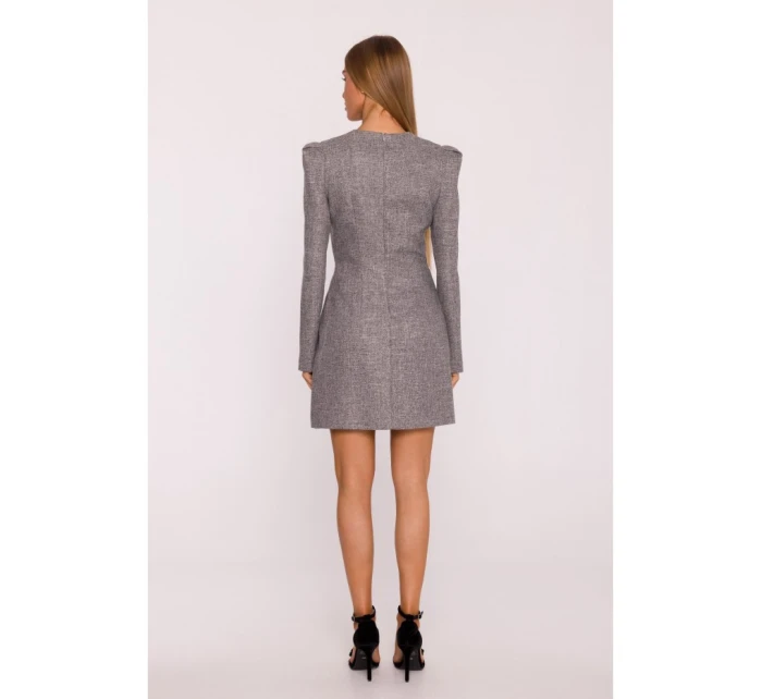 šaty s výstřihem do V grafitové model 21295852 - Moe šaty s výstřihem do V grafitové model 21295852 - Moe