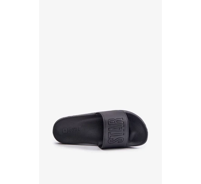 Lehké pánské pantofle s logem Big Star černé Lehké pánské pantofle s logem Big Star černé