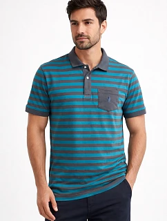 Pánská polokošile 500750 zeleno-šedá - Jockey