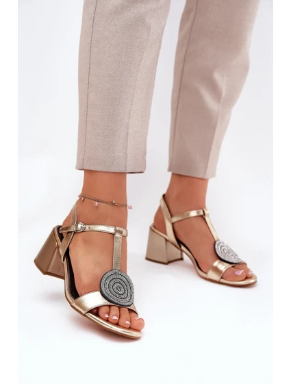 Sandály na podpatku model 211643 Step in style Sandály na podpatku model 211643 Step in style