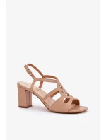 Sandály na podpatku model 212835 Step in style Sandály na podpatku model 212835 Step in style