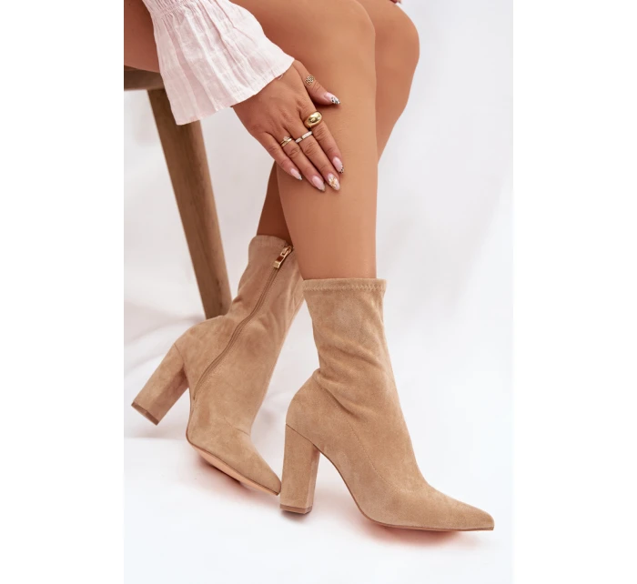 Boty na podpatku  model 222724 Step in style