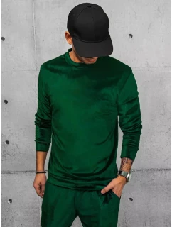 Pánská zelená velurová mikina Dstreet model 21967331 - FashionStreet