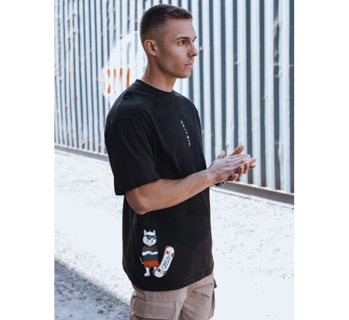 Pánské tričko s potiskem černé Dstreet model 21975588 - FashionStreet
