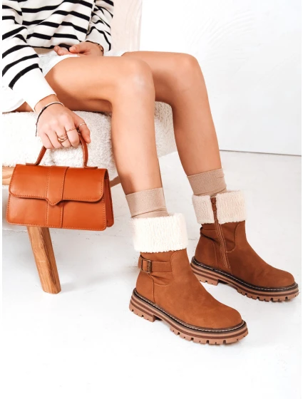 Dámské zateplené velbloudí boty Dstreet model 21993807 - FashionStreet