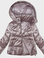 Dámská krátká bunda s odepínací kapucí S'West světle růžová (B8228-81)