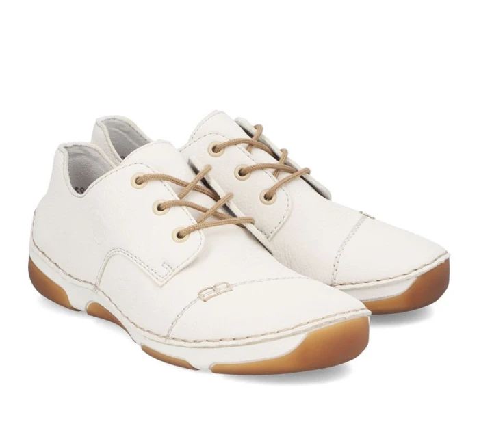 Dámská pohodlná bílá polobotka Rieker 55920-80