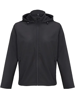 SOL'S Race Hooded Men Pánská 2-vrstvá softshellová bunda s kapucí 25.4447 black