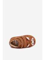 Kožené Dětské Boty Pro Chlapce S Motivem Lišky Bartek 8632063 Světle Hnědé