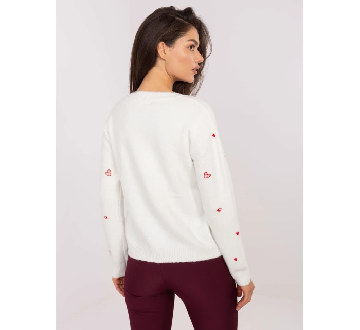 Sweter PM SW model 21296776 ecru - FPrice Sweter PM SW model 21296776 ecru - FPrice