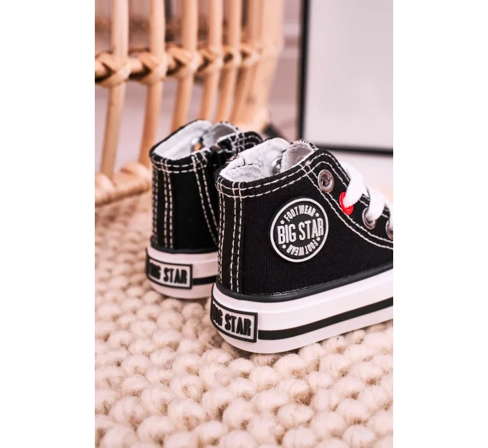 Klasické vysoké tenisky Big Star - černé Klasické vysoké tenisky Big Star - černé