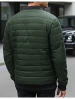 Pánská prošívaná bunda bomber zelená TX2211A Pánská prošívaná bunda bomber zelená TX2211A