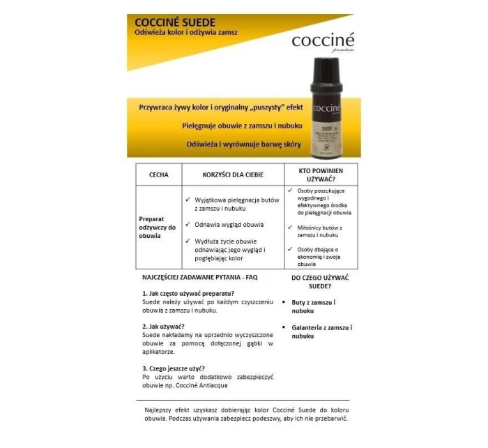 COCCINE černý restaurátor pro semiš a nubuk