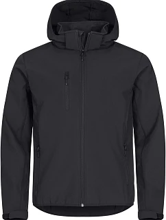 Clique Classics Softshell Hoody M Pánská 3-vrstvá softshellová bunda s kapucí 67.0912 black