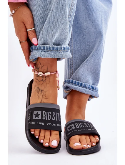 Dámské pantofle Big Star Light model 21610729 Černá - Big Star Shoes Dámské pantofle Big Star Light model 21610729 Černá - Big Star Shoes