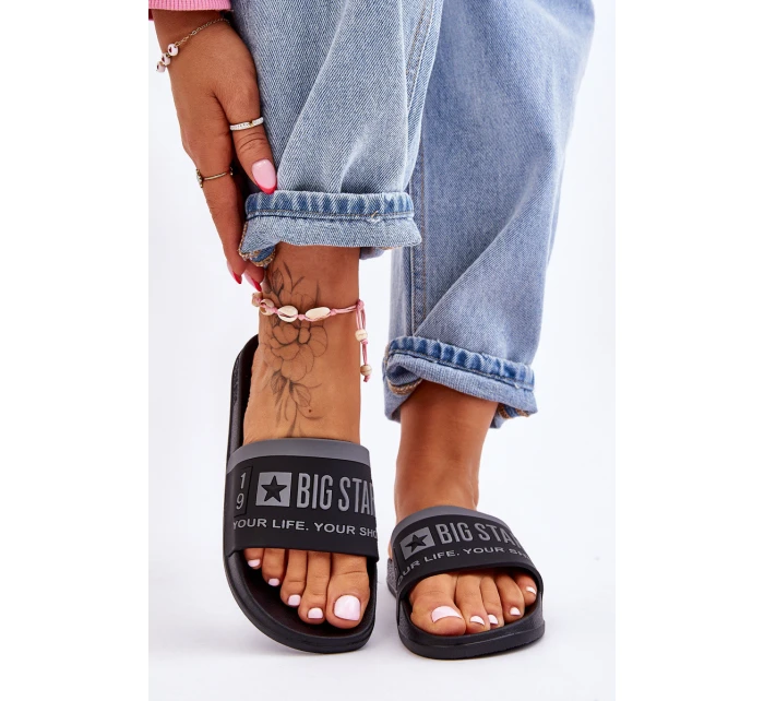 Dámské pantofle Big Star Light model 21610729 Černá - Big Star Shoes Dámské pantofle Big Star Light model 21610729 Černá - Big Star Shoes