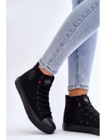 Dámské klasické vysoké tenisky Big Star model 21611825 Černé - Big Star Shoes Dámské klasické vysoké tenisky Big Star model 21611825 Černé - Big Star Shoes