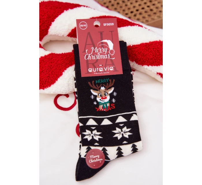 Pánské Vánoční Ponožky S Černé model 21786692 - Aura.via