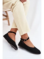 Baleríny z přírodního semiše Big Star model 22069356 Černé - Big Star Shoes