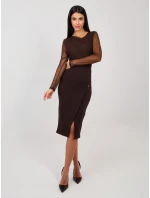 Sukně RV SD 7847.80 tmavě hnědá