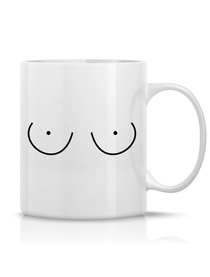 PRSA (MALÁ) - klasický bílý keramický hrníček 300 ml PRSA (MALÁ) - klasický bílý keramický hrníček 300 ml