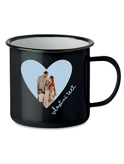 Personalizovaný retro plecháček s výřezem fotky na podkladu