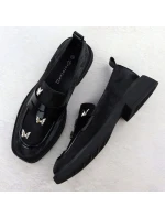 Dámské polobotky lords s motýly černé Potocki SZ12650 Dámské polobotky lords s motýly černé Potocki SZ12650