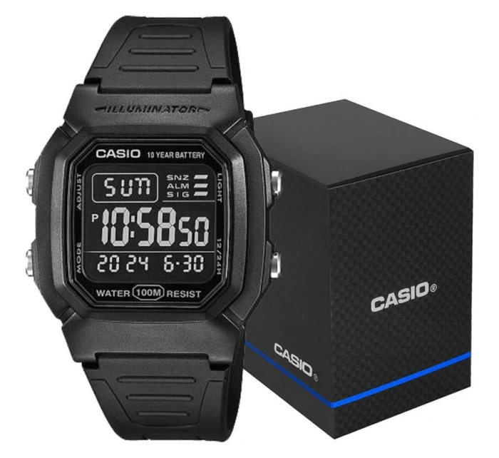 Pánské hodinky CASIO W-800H-1BVES + krabice Pánské hodinky CASIO W-800H-1BVES + krabice