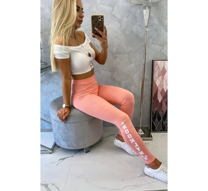 Brooklyn meruňkové legíny kalhoty Brooklyn meruňkové legíny kalhoty