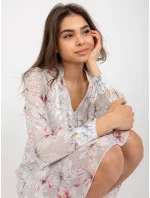 Dámské šaty NU SK 289.88P světle šedé - Nuance Dámské šaty NU SK 289.88P světle šedé - Nuance