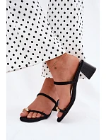 Klapky na podpatku model 228793 Step in style Klapky na podpatku model 228793 Step in style