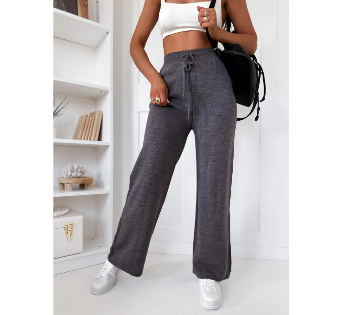 Dámské kalhoty se širokými nohavicemi antracit Dstreet model 21971154 - FashionStreet