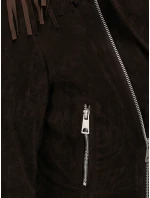 Dámská semišová bunda s třásněmi FashionStreet TY5573