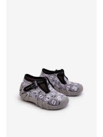 Pohodlné dětské pantofle Šedé model 21662294 - Befado Pohodlné dětské pantofle Šedé model 21662294 - Befado