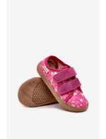 Pantofle Barefoot Dívčí Srdíčka Milami Fuchsie Saphira