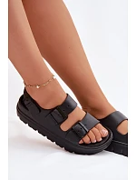 Dámské pěnové sandály na platformě Big Star TT274A031 Černé Dámské pěnové sandály na platformě Big Star TT274A031 Černé