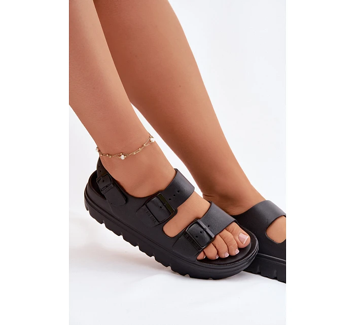 Dámské pěnové sandály na platformě Big Star TT274A031 Černé Dámské pěnové sandály na platformě Big Star TT274A031 Černé