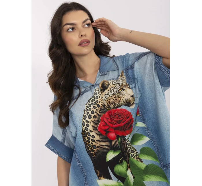 Košile DHJ KS  modrá model 21021870 - FPrice