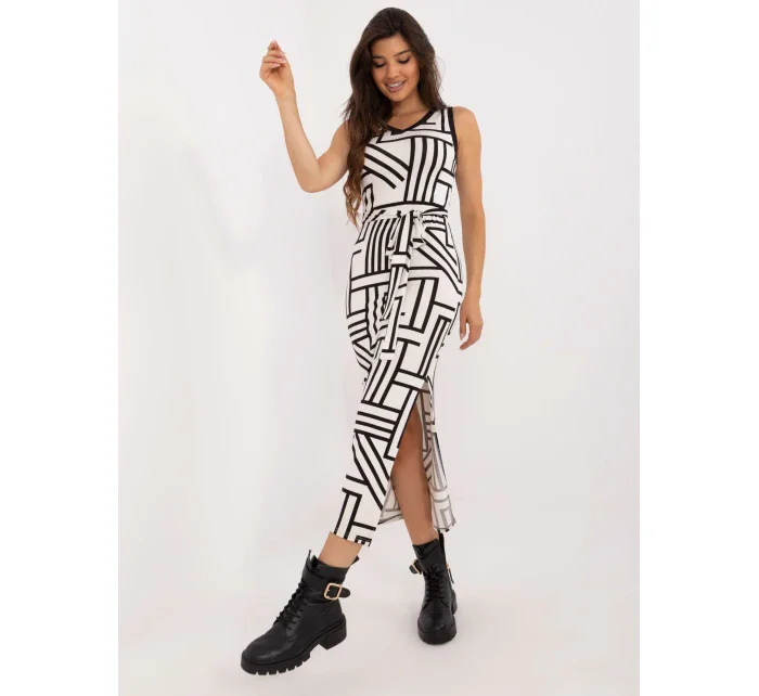 Sukienka LK SK model 20463720 ecru - FPrice Sukienka LK SK model 20463720 ecru - FPrice