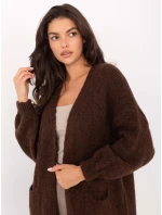 Sweter MI SW model 21393016 ciemny brązowy - FPrice Sweter MI SW model 21393016 ciemny brązowy - FPrice